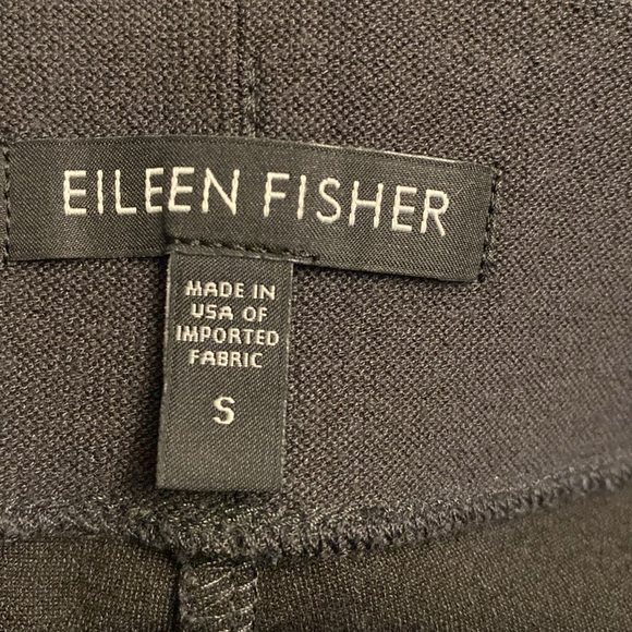 Eileen Fisher Wide Leg Crepe Stretch Pants, Size S Color Charcoal - Picture 5 of 6